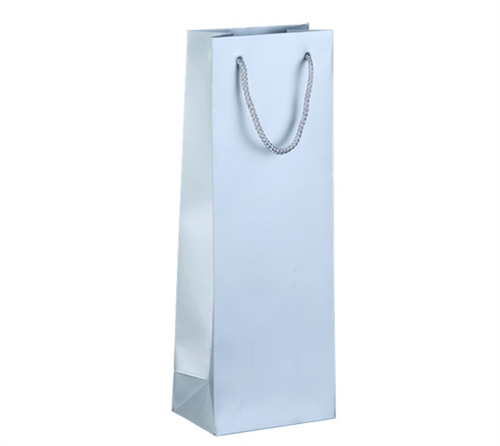 Sølv vinpose med nylonhank